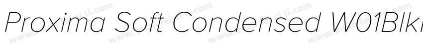 Proxima Soft Condensed W01BlkIt字体转换